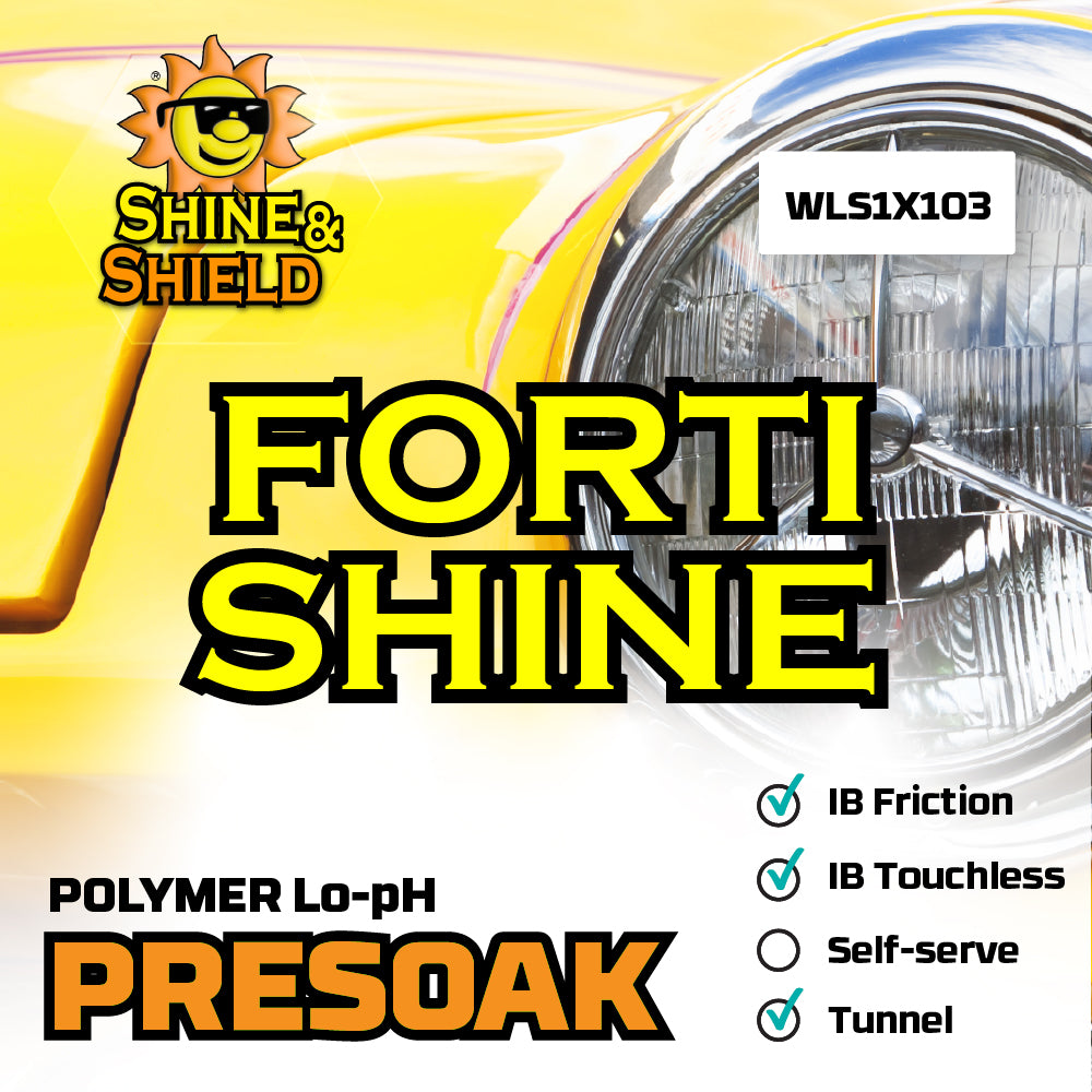 Lee Soap Forti-Shine Presoak - TF Polymer Brightener and Cleaner Carwash Detergent